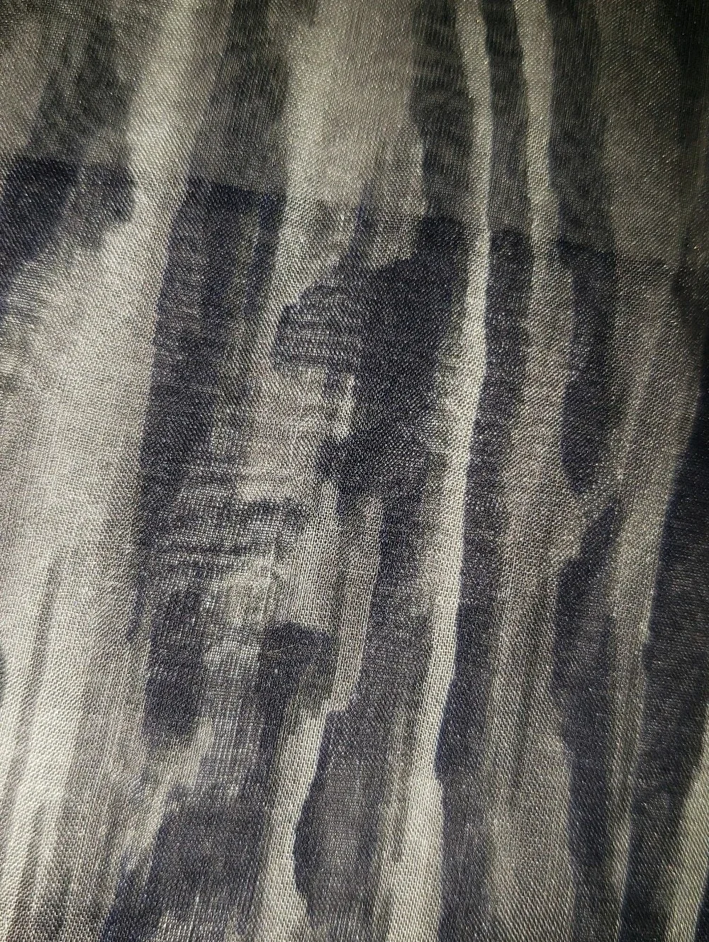 Fendi 100% Silk Zebra Black White Stripe Large Scarf Made In Italy 68 X 26